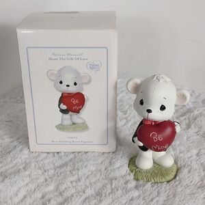NIB Precious Moments "Bear Holding Heart" Valentine Figurine